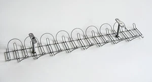 Bandeja de administración de cables Ikea Signum controlador de cable horizontal plateado - Imagen 1 de 9