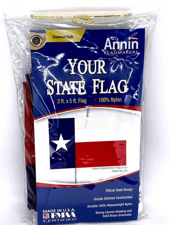 Annin Flagmakers 145260r 3 X 5 Ft. Nylon Texas State Flag