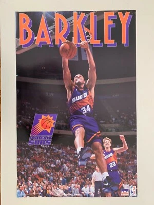 CHARLES BARKLEY, PHOENIX SUNS,NBA,OFFICIAL LICENSED 1993 POSTER - Image 1 of 4
