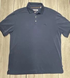 Polo de golf Tommy Bahama para hombre talla grande zona isla informal azul - Imagen 1 de 6