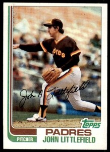 1982 .Topps Baseball John Littlefield . San Diego Padres #278