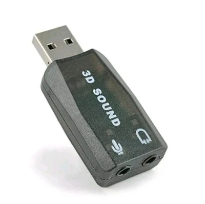 USB Sound Card Dangle Converter Port With Mic Aux Port  - Image 1 of 4