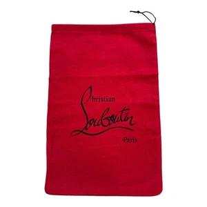 Christian Louboutin Staubbeutel rot 23 cm x 36 cm Schuhüberzieher Kordelzugbeutel - Bild 1 von 6