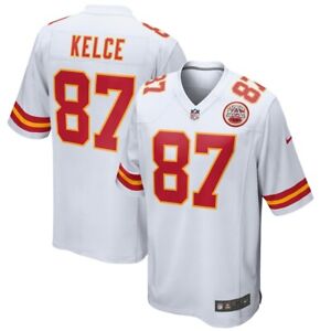 Men's Kansas City Chiefs Travis Kelce #87 White Player Game Stitched Jersey NWT