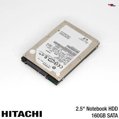 HDD SATA IBM Hitachi 160GB 5K500-160 HTS545016B9SA00 Notebook Laptop Hard Drive - Image 1 of 3