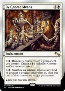 Magic The Gathering UNSTABLE BY GNOME MEANS white card MTG - Picture 1 of 1