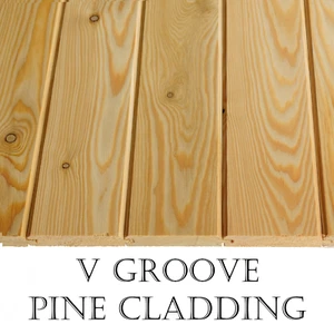 Pine Timber Cladding Matchboard Tongue & Groove V 9x95mm T&G Wood Paneling Panel - Picture 1 of 2