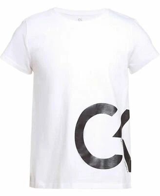 Camiseta Calvin Klein Performance Jóvenes Niñas Foil Logo Blanca Nueva Con Etiquetas Talla: S L Foto 1 de 4