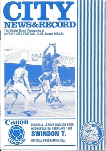 1983-84 Chester City v Swindon Town - Picture 1 of 1
