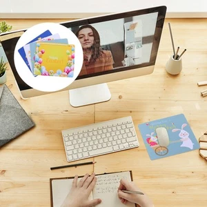 4pcs Easter Pattern Mouse Pad Bunny Mouse Mat Nonslip Rubber Base Pad - Afbeelding 1 van 12