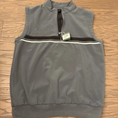 NWT Bobby Jones X-H20 Performance Polyester Gilet Full Zip Vest Golf Gray XL NEW - Image 1 of 4