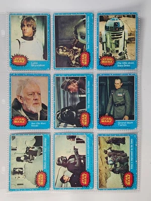 Lote de tarjetas Topps Star Wars Blue Border 1977 Foto 1 de 4