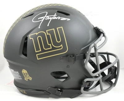 Casco auténtico de velocidad firmado por Lawrence Taylor Giants F/S Salute 2025 - Beckett con Foto 1 de 4