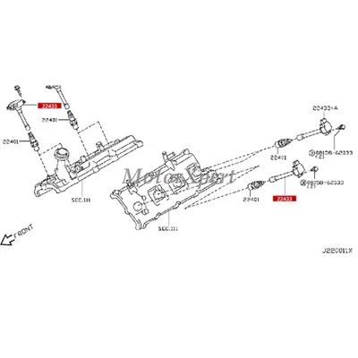 Conjunto de bobina de encendido U5278 OEM 4x NGK para Nissan Armada Infiniti QX56 2013-20 Foto 1 de 4