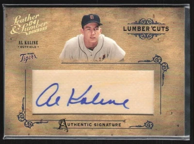 Al Kaline 2004 Donruss cortes de cuero y madera automáticos/192 C #LC-2 Detroit Tigers Foto 1 de 3