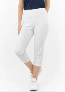NWOT Tail Womens Golf Allure Capri Pants 4 Pull On Zipper Pockets Outdoor White - Picture 1 of 11