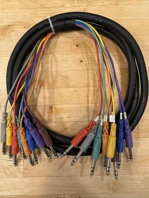 HOSA CSS- 803 8 Ch TRS-TRS snake 10ft/3m Long Balanced Patch Snake • NO RESERVE - Image 1 of 2