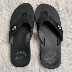Sandalias chanclas Quiksilver Carver Squish para hombre negras/grises/negras talla 12 - Imagen 1 de 4