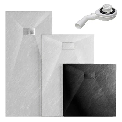 Superflach SMC Duschwanne Duschtasse Rutschfest Acrylwannen mit/ohne Siphon - Bild 1 von 4