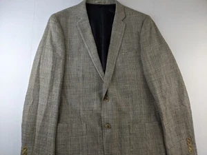 J Crew Ludlow Seide Leinen Blazer Sport Mantel Herren 44 L Hahnentritt italienisches Tuch A3 - Bild 1 von 12