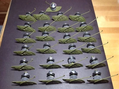 25pc Chevy door fender quarter belt moulding clips sealer nuts 1" to 1-1/4" NORS - Image 1 of 4