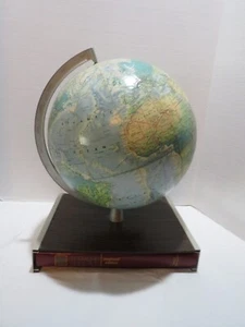 Globo terráqueo rand mcnally world de colección con soporte atlas mundial años 70 - Imagen 1 de 13