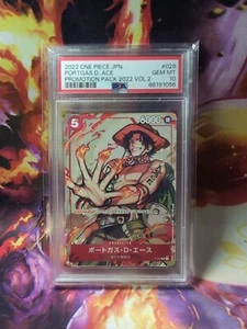 Paquete Promocional 2022 One Piece PORTAGAS D. ACE 2022 Vol.2 #P-028 PSA Gem Mint 10 - Imagen 1 de 2