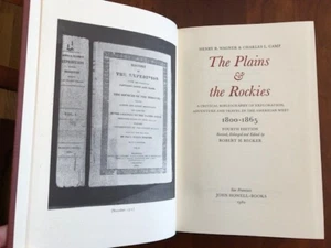 The Plains & Rockies: Critical Bibliography Exploration Adventure American West - Picture 1 of 2