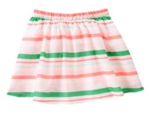 NWT Gymboree Girls Neon Pink L Striped Skirt Island Cruise Size 5 - Picture 1 of 1