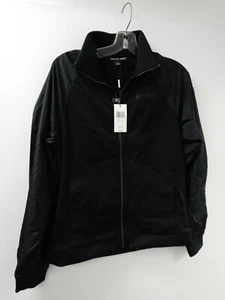 Michael Kors Men's Black Cotton Blend Track Jacket #CF05JP65MF Size S NWT - Picture 1 of 8