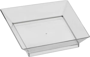 Miniware Plastic Appetizer and Dessert Mini Dishes/Serving Tasting Plates, Deep - Picture 1 of 18