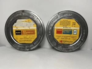 Vintage Eastman Kodak Metal Film Reel 7 " Metal Canisters Tin FREE SHIP - Picture 1 of 5
