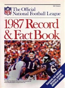 1987 Official NFL Record & Fact Book - Phil Simms NY Giants Cover - SC 1st PRINT - Picture 1 of 1