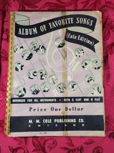 ALBUM OF FAVORITE SONGS (1936) M. M. Cole Publishing, All Instruments