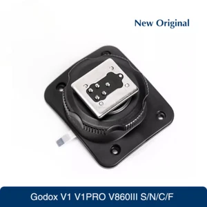 Nuevo para Godox V1 V1S V1N V1C V1F V1O V860III Flash Metal Hot Shoe Base Speedlite - Imagen 1 de 10