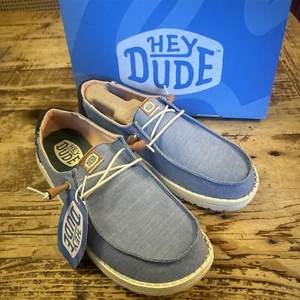 Hey Dude Womens Wendy Chambray Boho Blue Size 11M - Picture 1 of 10