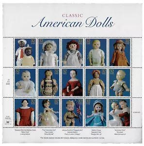 US Stamps Full Pane Of 15, Classic American Dolls, #3151 MNH - Picture 1 of 1