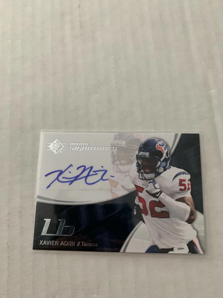 Xavier Adibi 2008 SP Authentic Rookie Auto Card #160 - Image 1 of 1