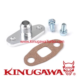 Billet Alumimum Turbo Oil Return Flange 10AN Garrett T3 T4 T04B T04E T04 - Picture 1 of 2