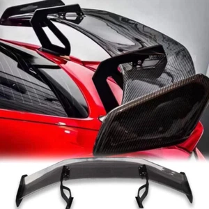 GT4 Style Carbon Fiber Rear Spoiler Wing For Porsche 981 987 718 Boxter Cayman - Picture 1 of 11