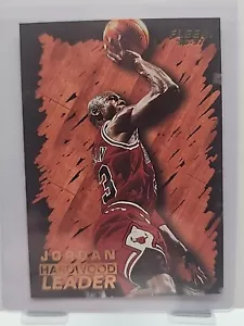 Michael Jordan 1996-1997 Fleer Hardwood Leader 123 - Fresh Pull - Picture 1 of 13