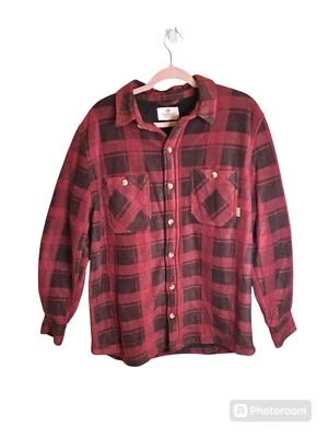 Sun River Shacket Sherpa Lined Red Plaid Fleece Jacket Size M - Image 1 of 4