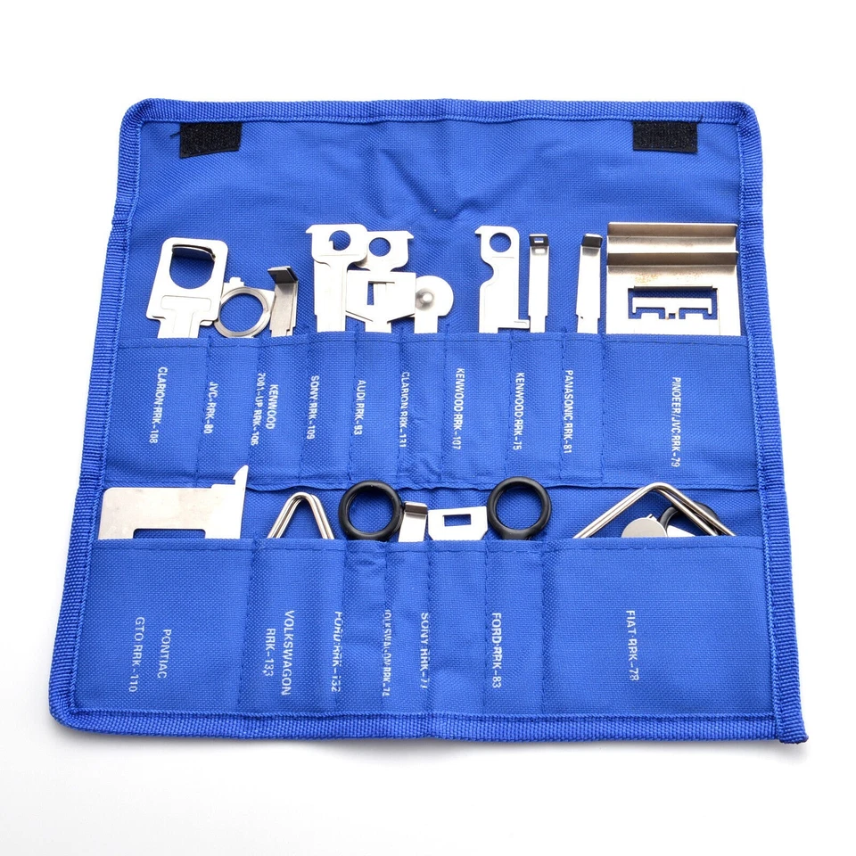 Full Set of Car Radio Stereo Removal Keys Tool Set Release Audio Head Unit 38pc - Image 1 of 4