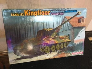 DRAGON KINGTIGER SD.KFZ.182 HENSCHEL TURRET SCALE 1:35 Partial w extras - Picture 1 of 3