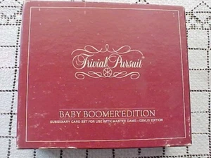 Baby Boomer Edition Trivial Pursuit Subsidiary Card Set for Use with Master Game - Picture 1 of 9