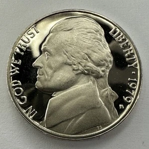 1979-S Proof Jefferson Nickel 5cent coin from US Mint Proof Set. - Picture 1 of 9