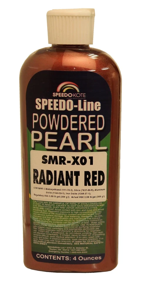 Radiant Red Pearl for automotive base coats, SMR-X01, 4oz bottle Foto 1 de 1