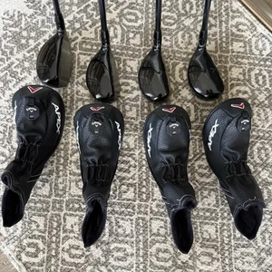 Callaway Apex hybrids, 3-19*, 4-21*, 5-24*, 6-27* with recoil R flex Graphite - Picture 1 of 5