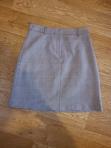 Ladies Dorothy Perkins Size 10 Check Lined Pencil Skirt - Picture 1 of 1