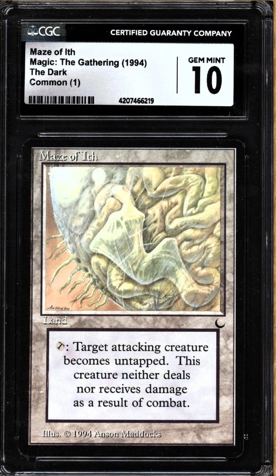 MTG CGC 10 GEM MINT Maze of Ith The Dark Magic the Gathering BGS PSA - Image 1 of 1